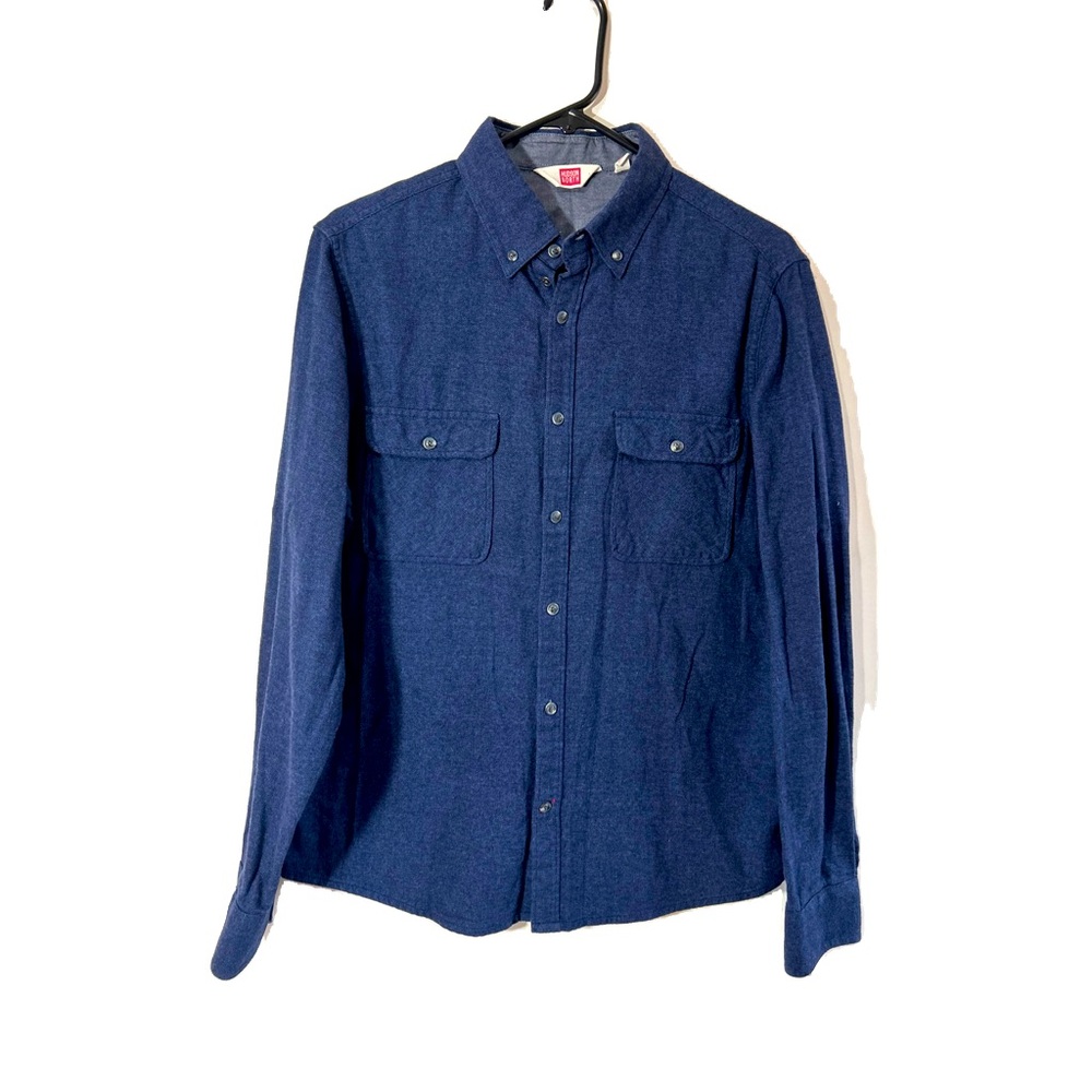HUDSON NORTH MEN 100%COTTON SHIRT BUTTONS DOWN SIZE MEDIUM TWO FRONT POCKETS